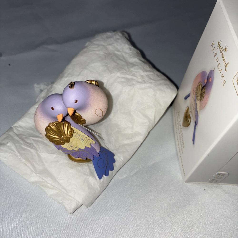 Hallmark Keepsake Two Turtle Doves 12 Days of Christmas 2012 Ornament w/ Box - Picture 6 of 9
